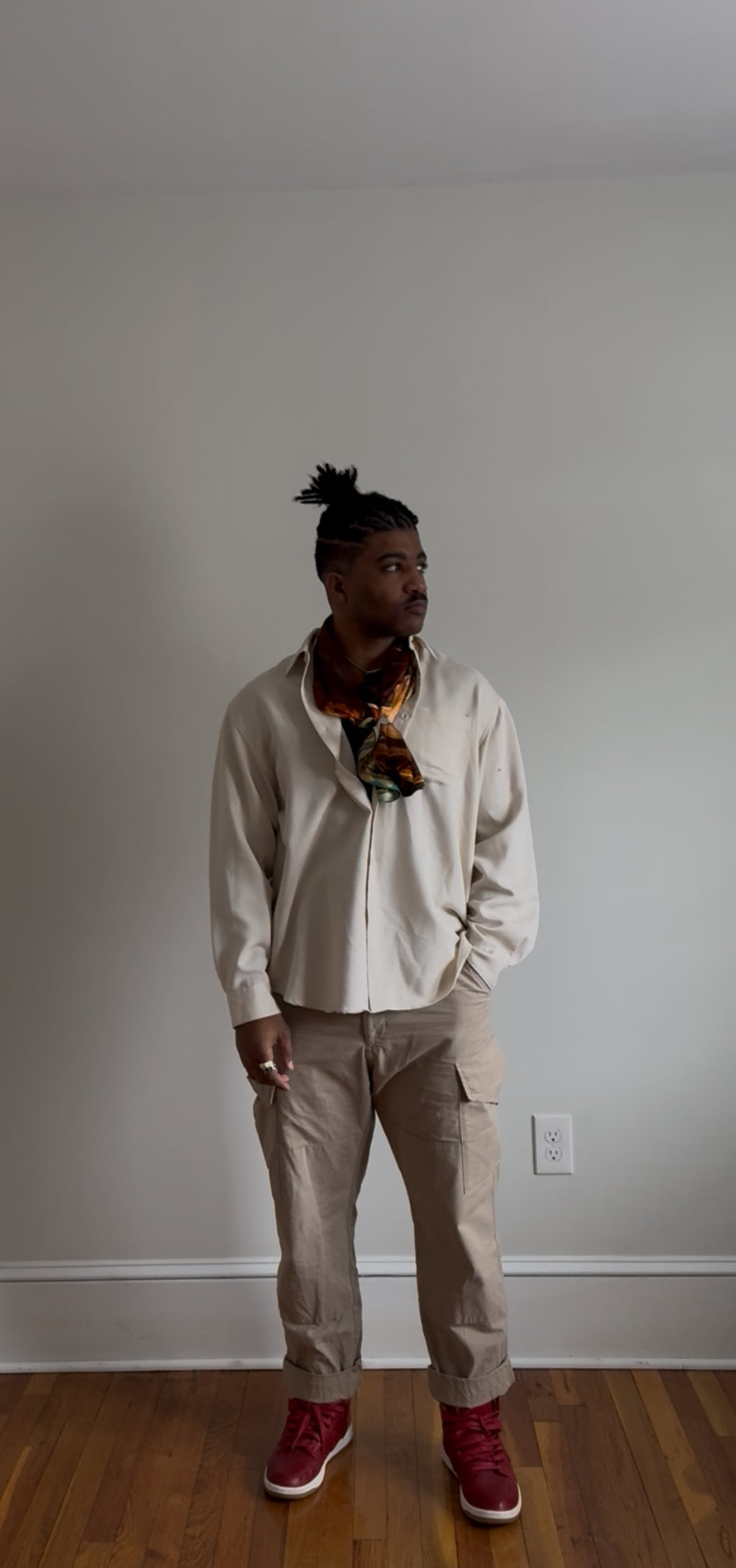 Constant Guard of Tomorrow Silk Scarf by Bronze Vagabond